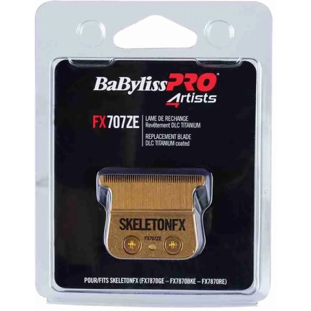 Babyliss Pro SkeletonFX Trimmer Blade Gold - Premium Precision for Flawless Grooming